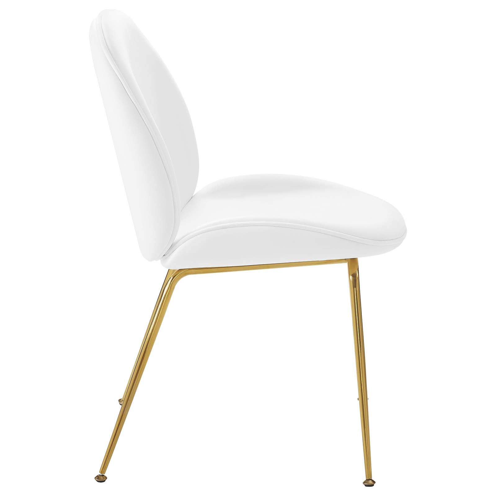 Modway Dining Chairs - Scoop Performance Velvet Dining Chair White