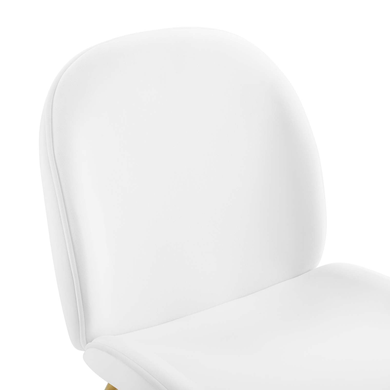 Modway Dining Chairs - Scoop Performance Velvet Dining Chair White