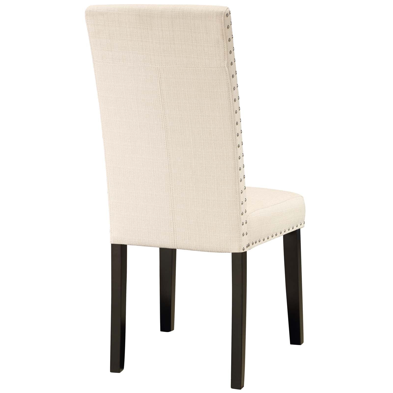Modway Dining Chairs - Parcel Dining Side Chair Fabric Set of 4 Beige