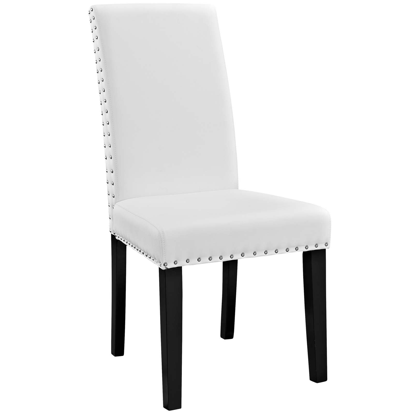 Modway Dining Chairs - Parcel Dining Side Chair Vinyl Set of 2 White