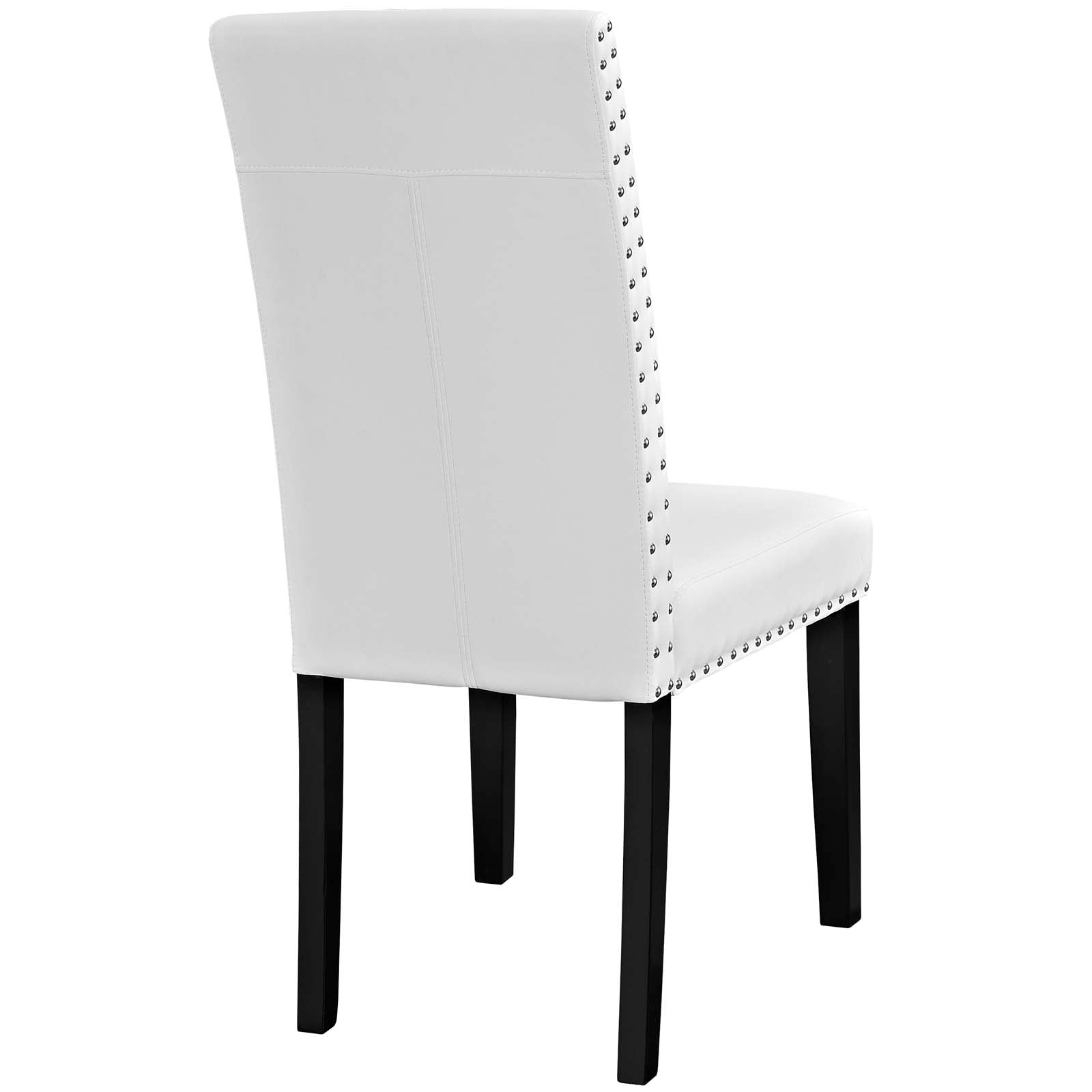Modway Dining Chairs - Parcel Dining Side Chair Vinyl Set of 2 White