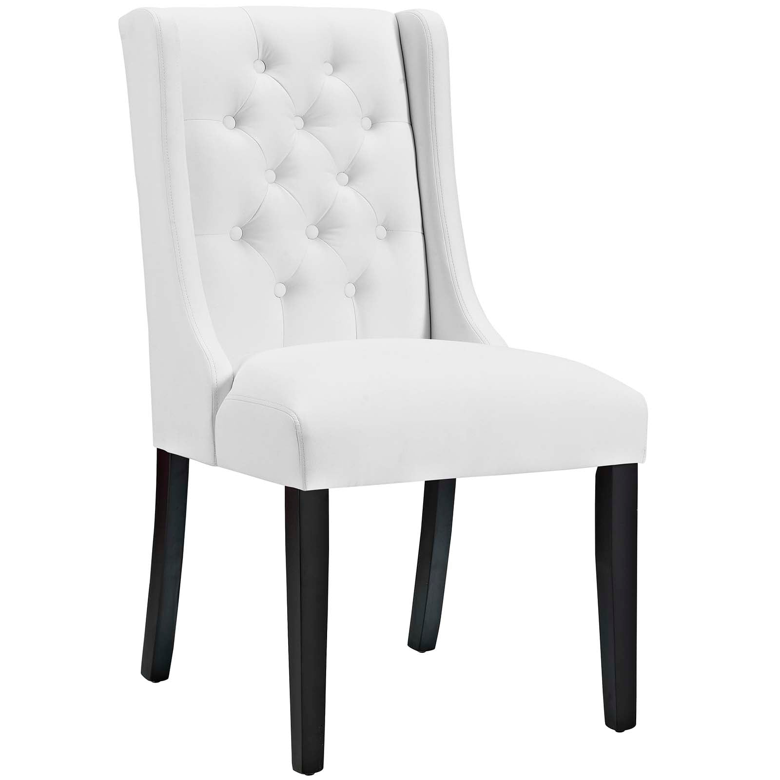 Modway Dining Chairs - Baronet Dining Chair Vinyl ( Set of 2 ) White