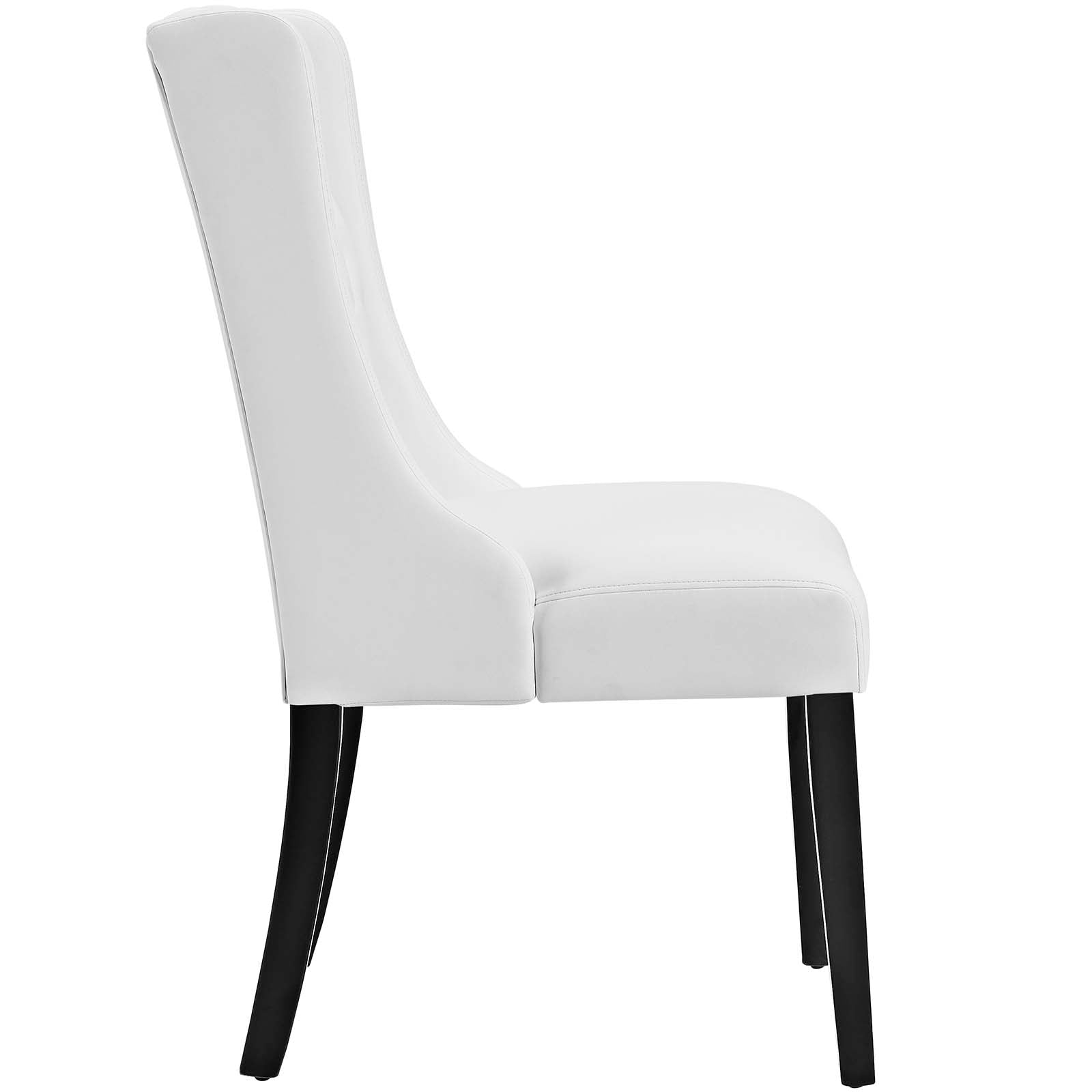 Modway Dining Chairs - Baronet Dining Chair Vinyl ( Set of 2 ) White