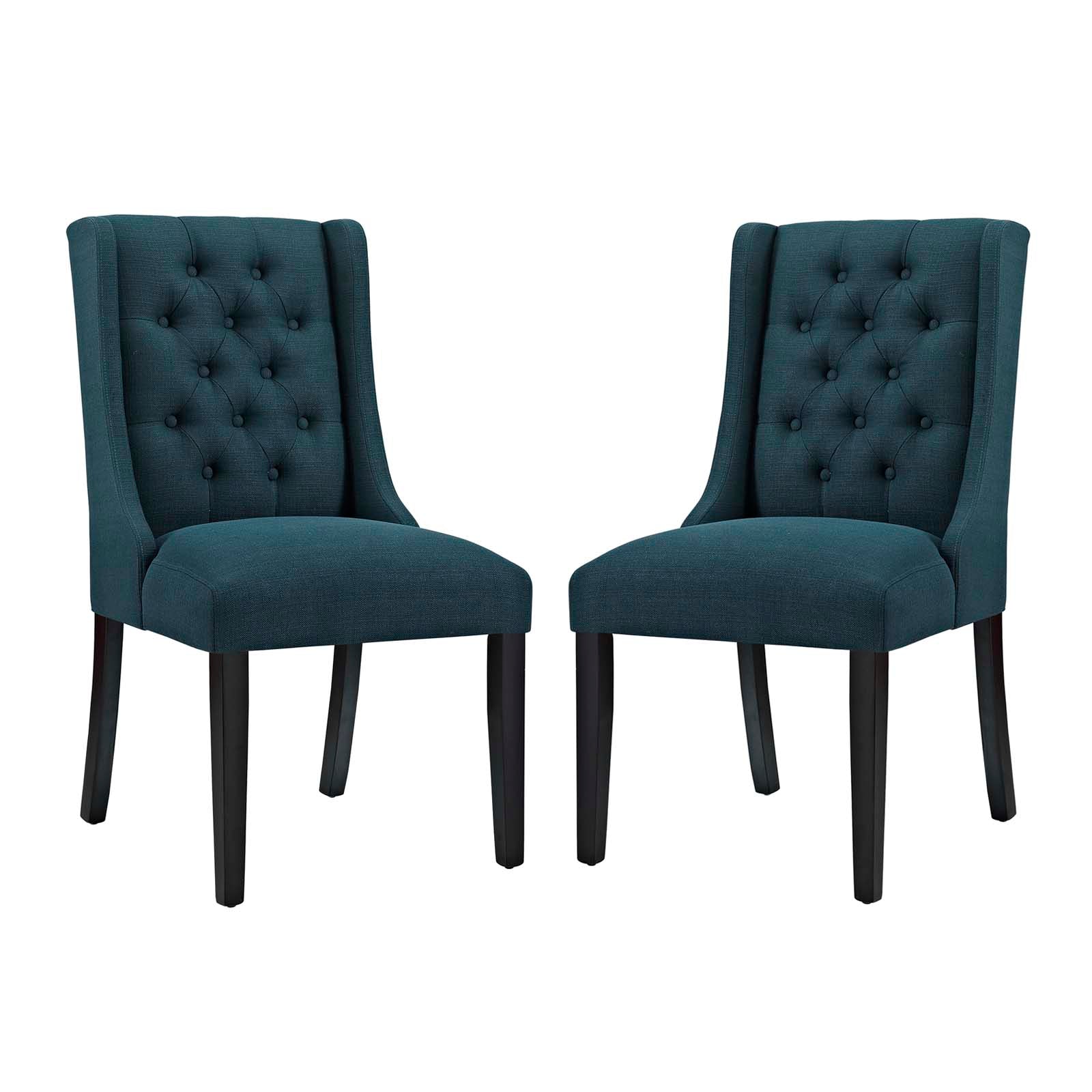 Modway Dining Chairs - Baronet Dining Chair 80" W Fabric ( Set of 2 ) Azure