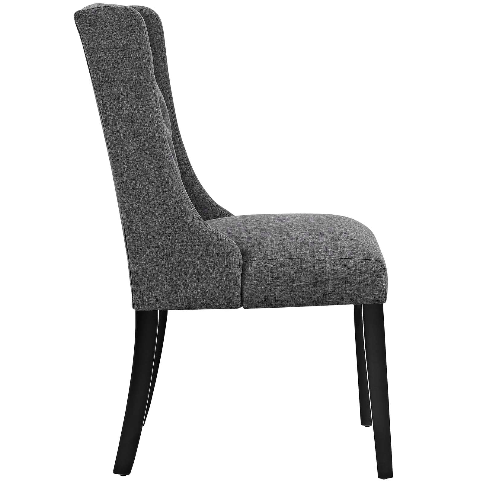 Modway Dining Chairs - Baronet Dining Chair Fabric Gray (Set of 2)