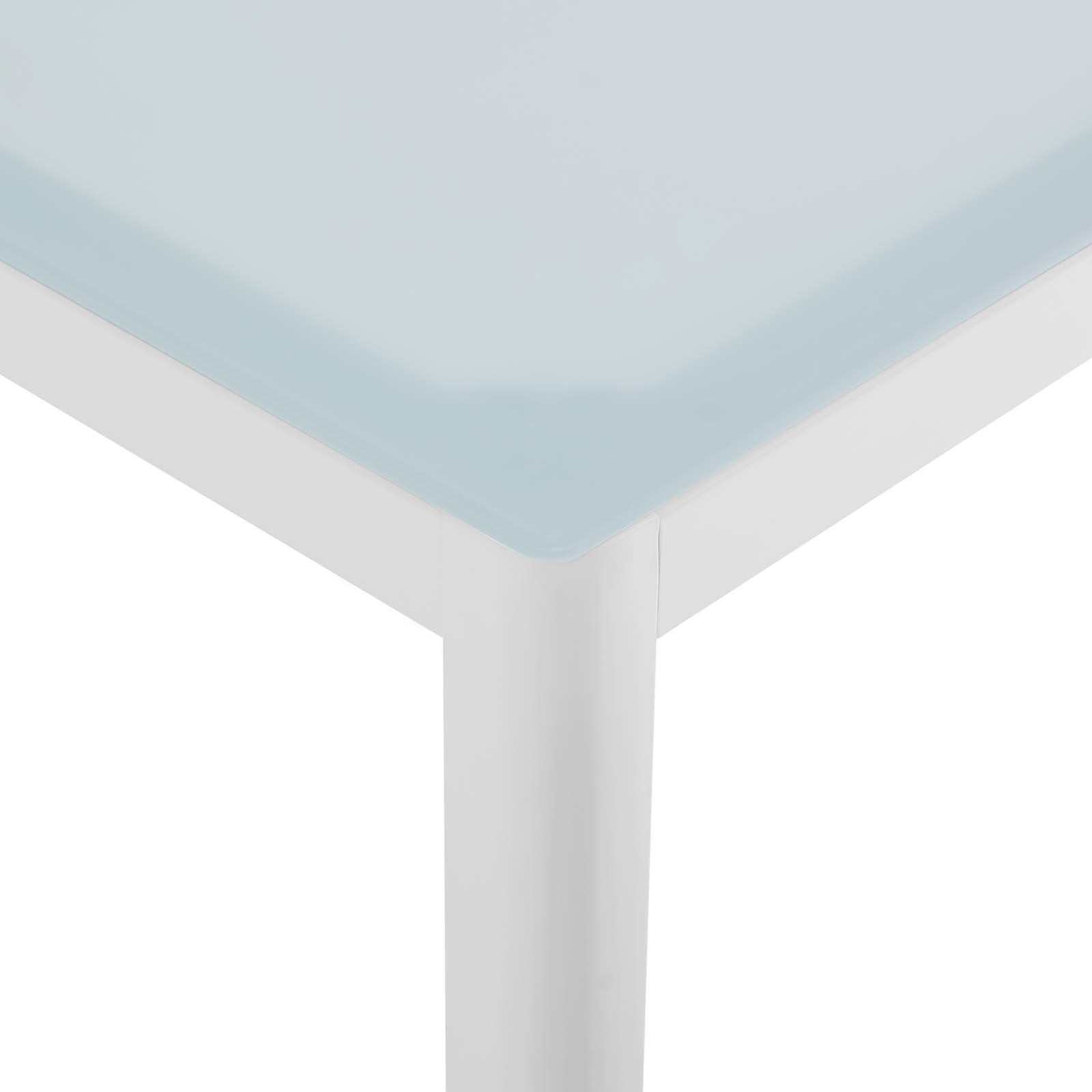 Modway Outdoor Dining Tables - Raleigh 59" Outdoor Dining Table White