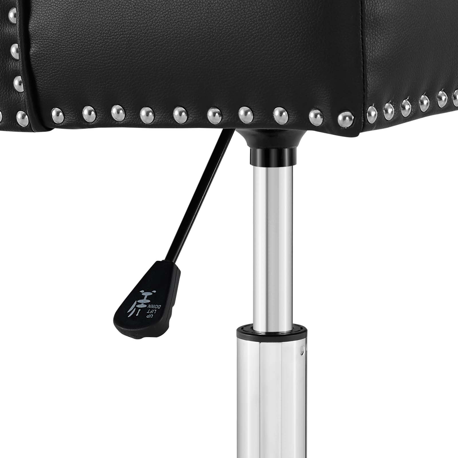 Modway Task Chairs - Regent Tufted Button Swivel Faux Leather Office Chair Black