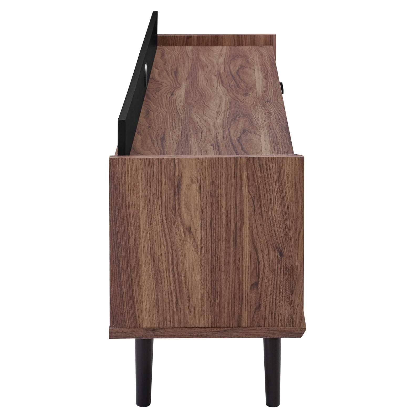 Modway TV & Media Units - Visionary 2 Piece Entertainment Center Walnut Black