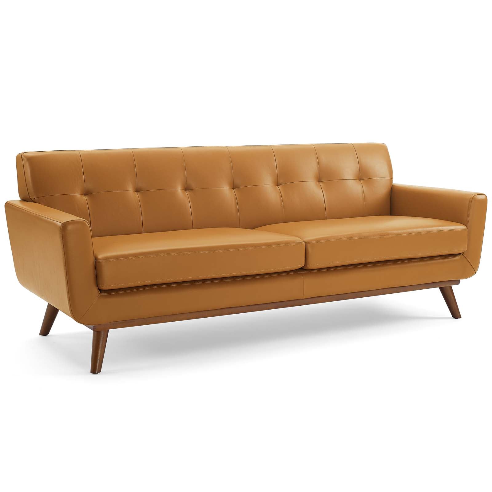 Modway Sofas & Couches - Engage Leather Sofa Tan