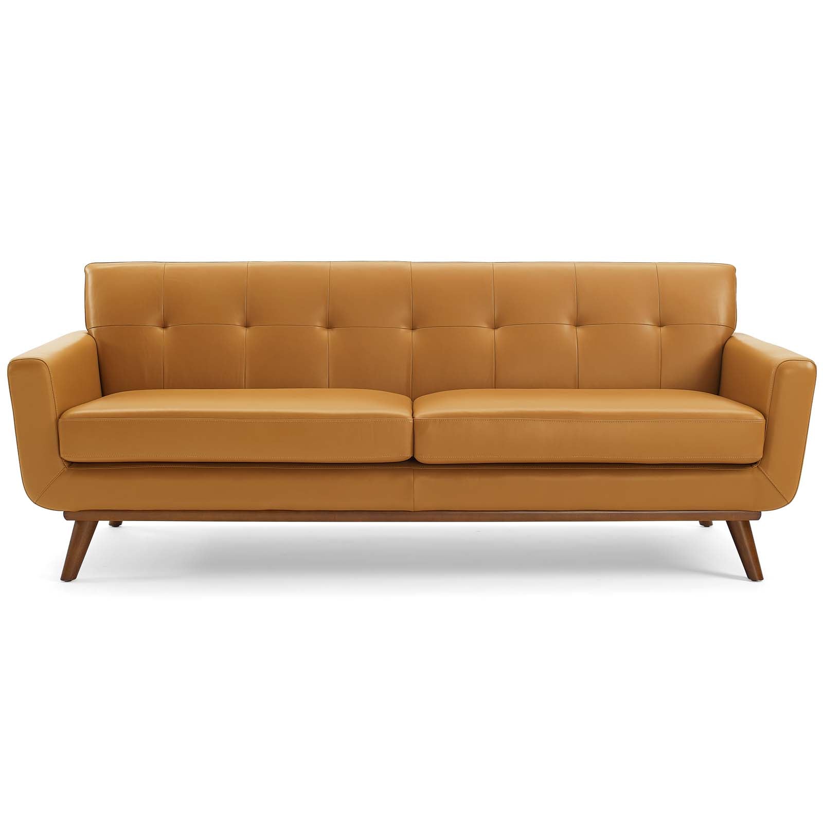 Modway Sofas & Couches - Engage Leather Sofa Tan