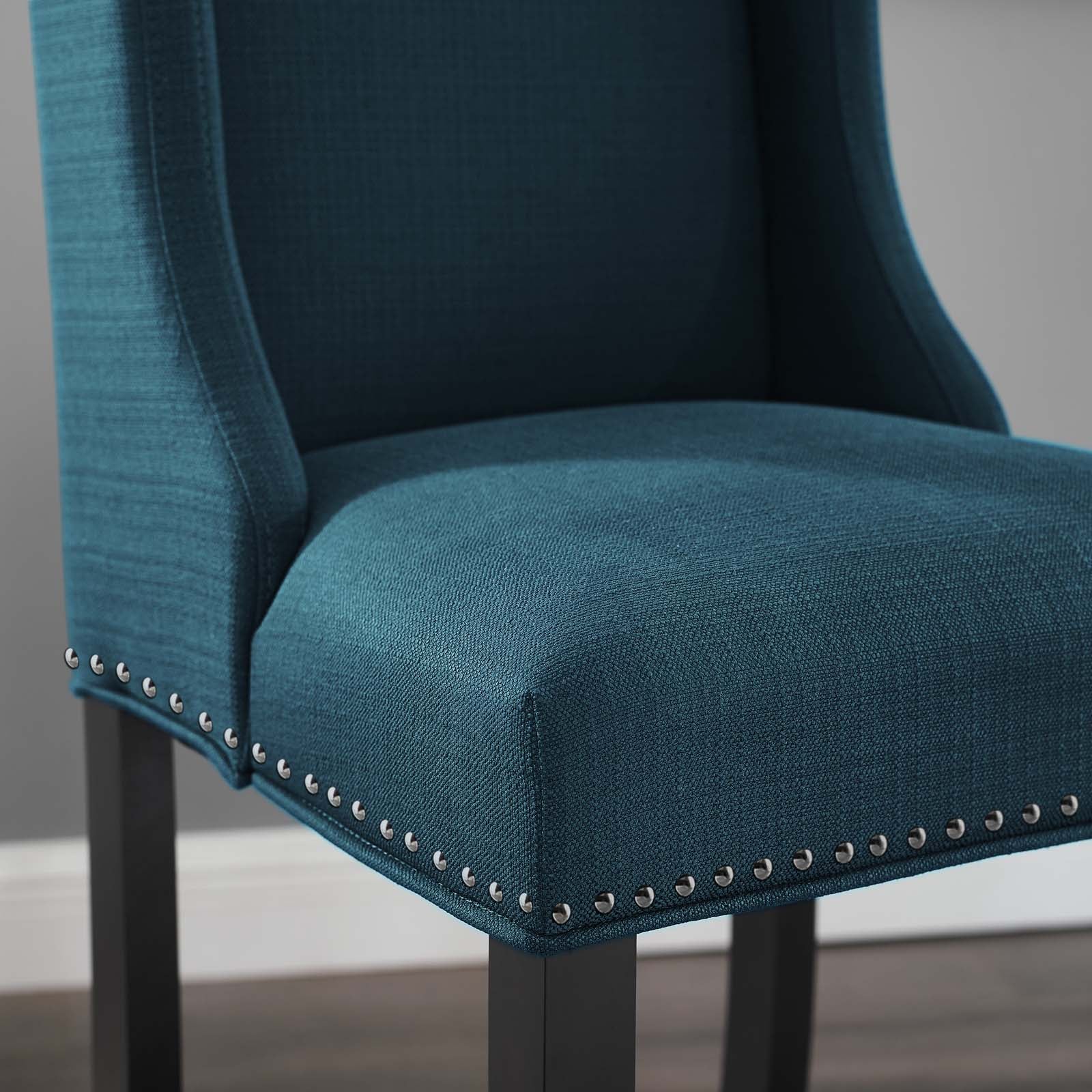 Modway Barstools - Baron Upholstered Fabric Counter Stool Azure