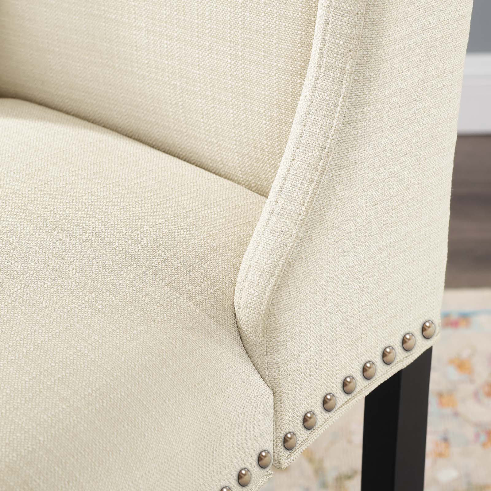 Modway Barstools - Baron Fabric Counter Stool Beige