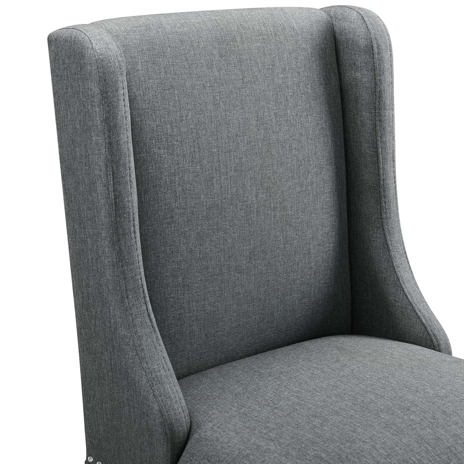Modway Barstools - Baron Fabric Counter Stool Gray
