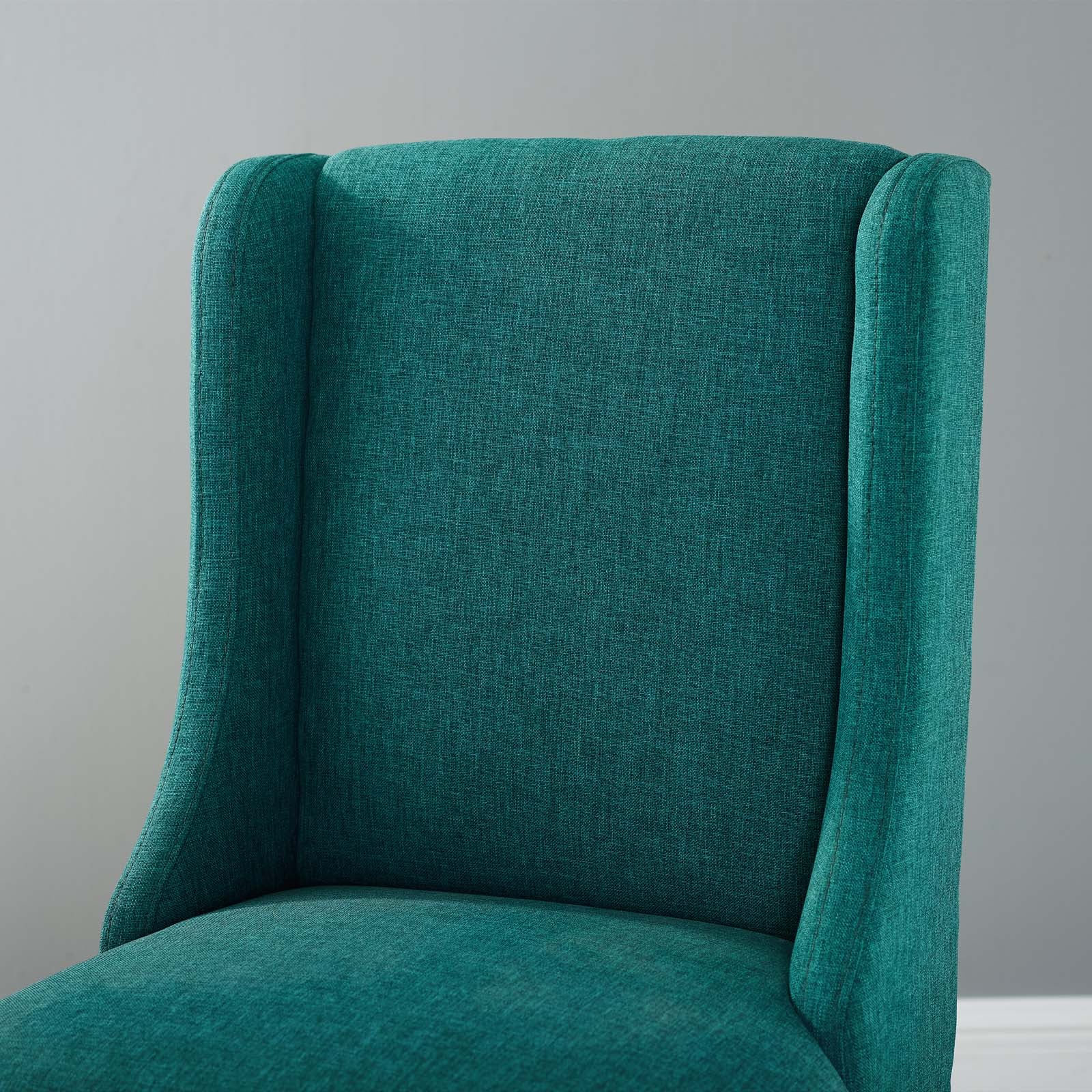 Modway Barstools - Baron Fabric Counter Stool Teal
