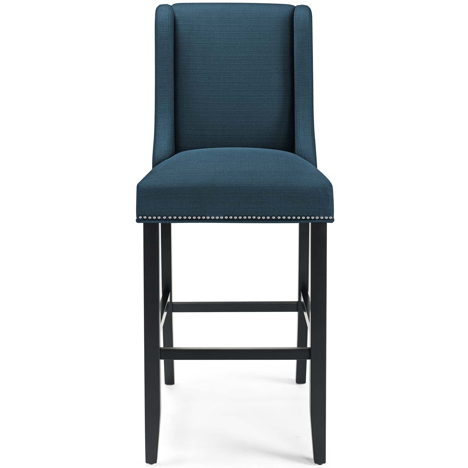 Modway Barstools - Baron Upholstered Fabric Bar Stool Azure