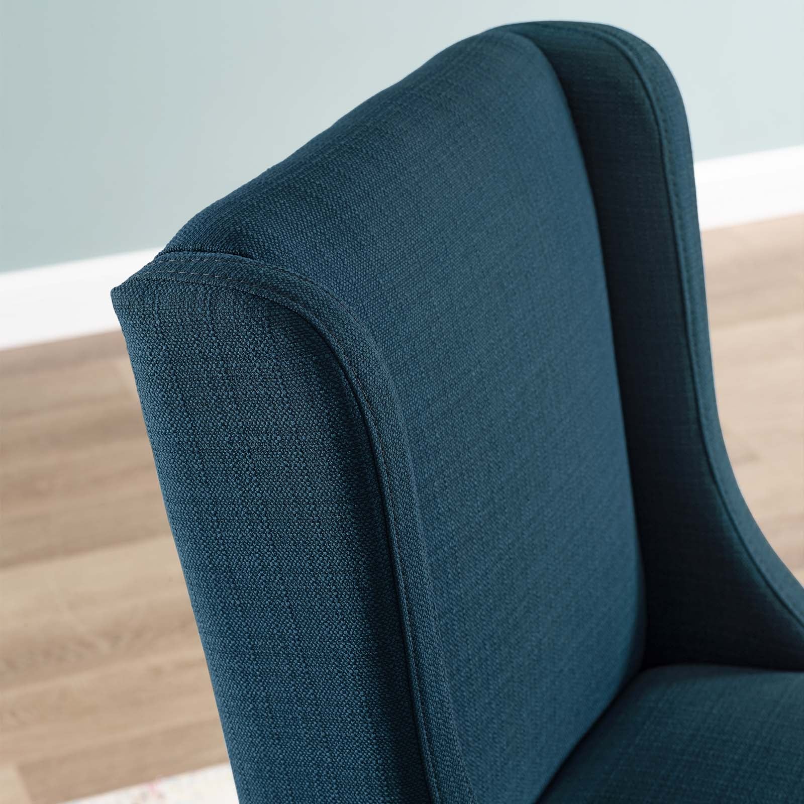 Modway Barstools - Baron Upholstered Fabric Bar Stool Azure
