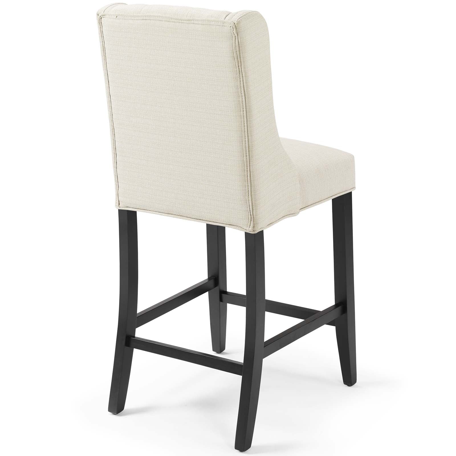 Modway Barstools - Baronet Fabric Counter Stool Beige