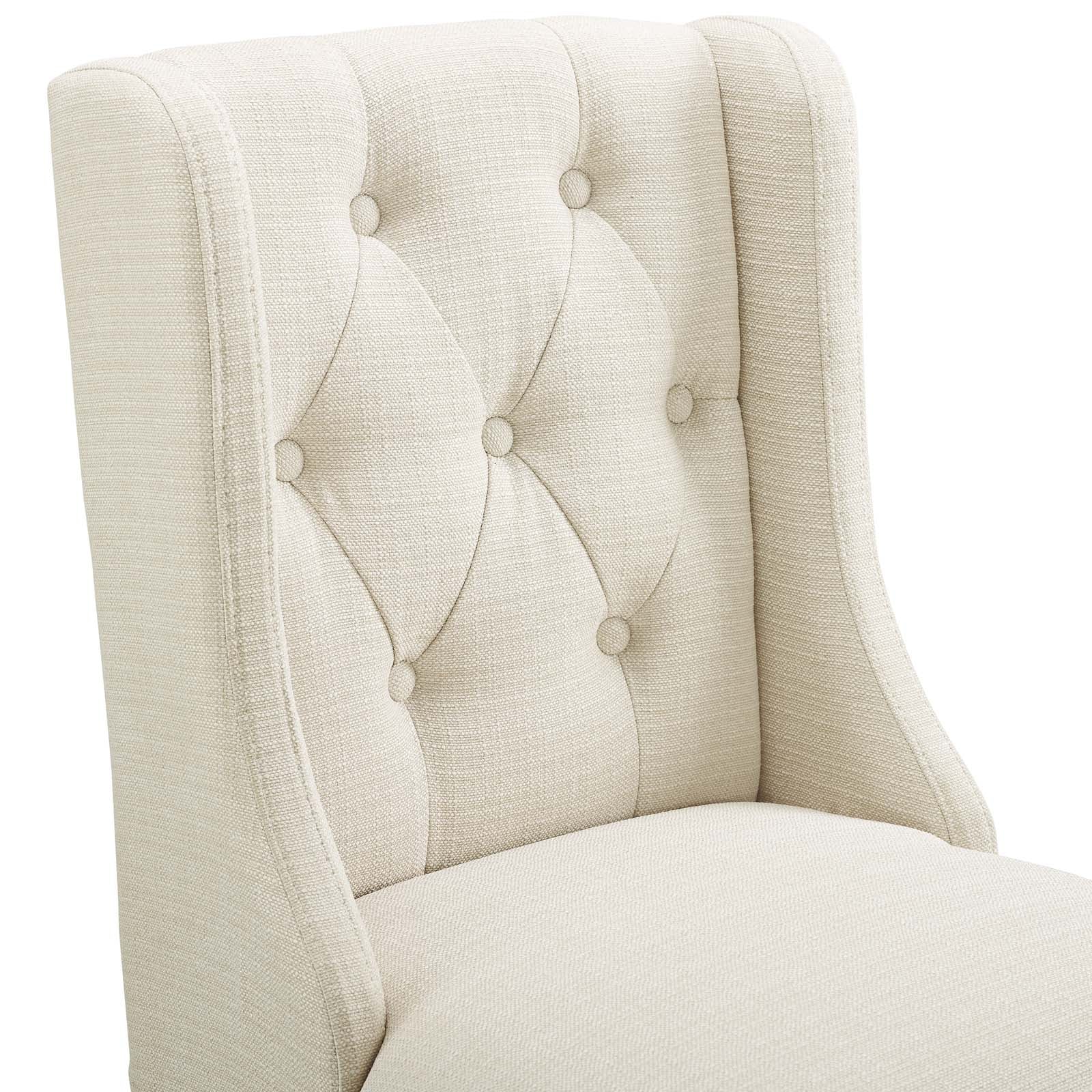 Modway Barstools - Baronet Fabric Counter Stool Beige