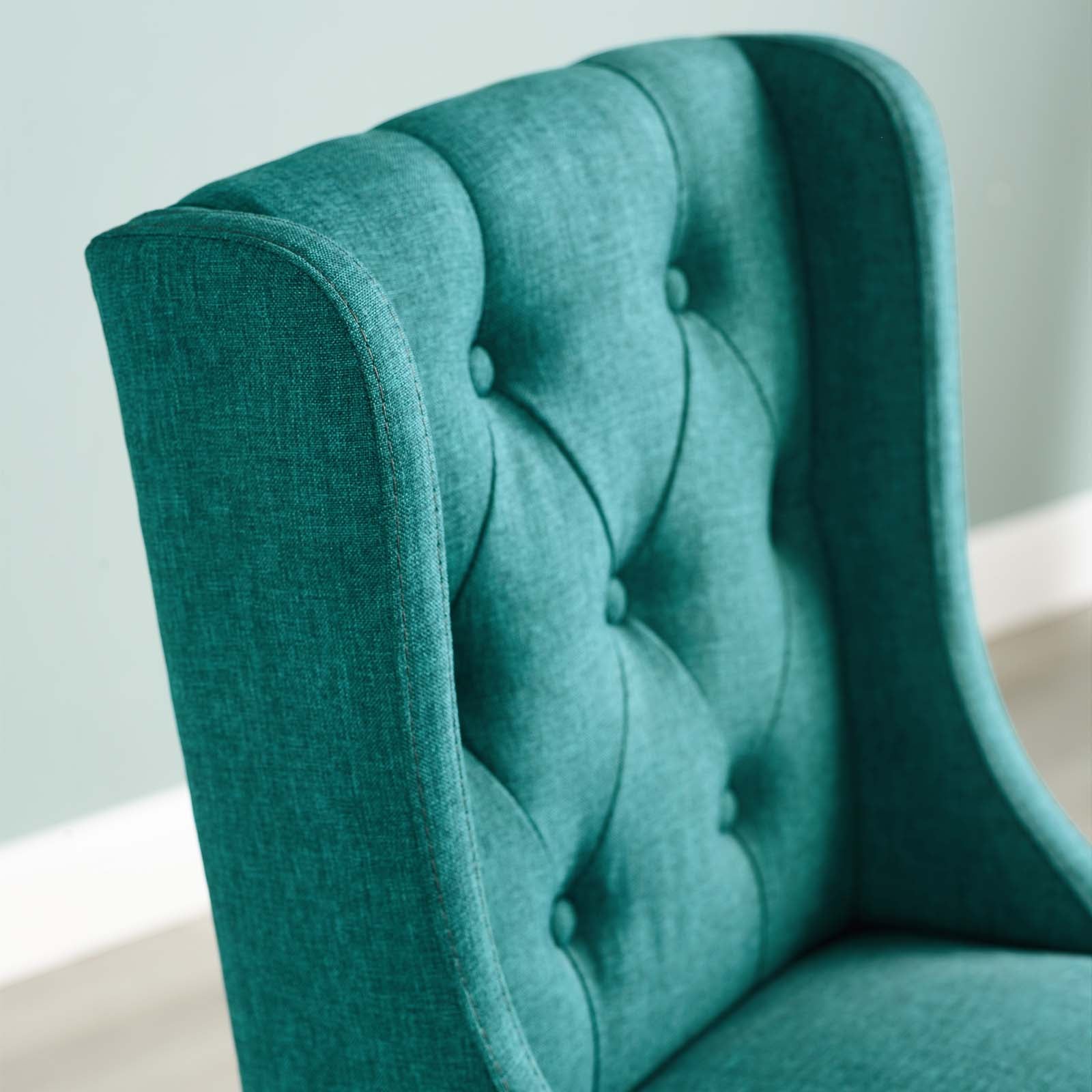 Modway Barstools - Baronet Tufted Button Counter Stool Teal
