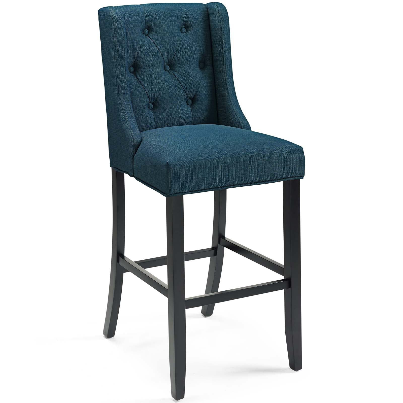 Modway Barstools - Baronet Tufted Button Upholstered Fabric Bar Stool Azure