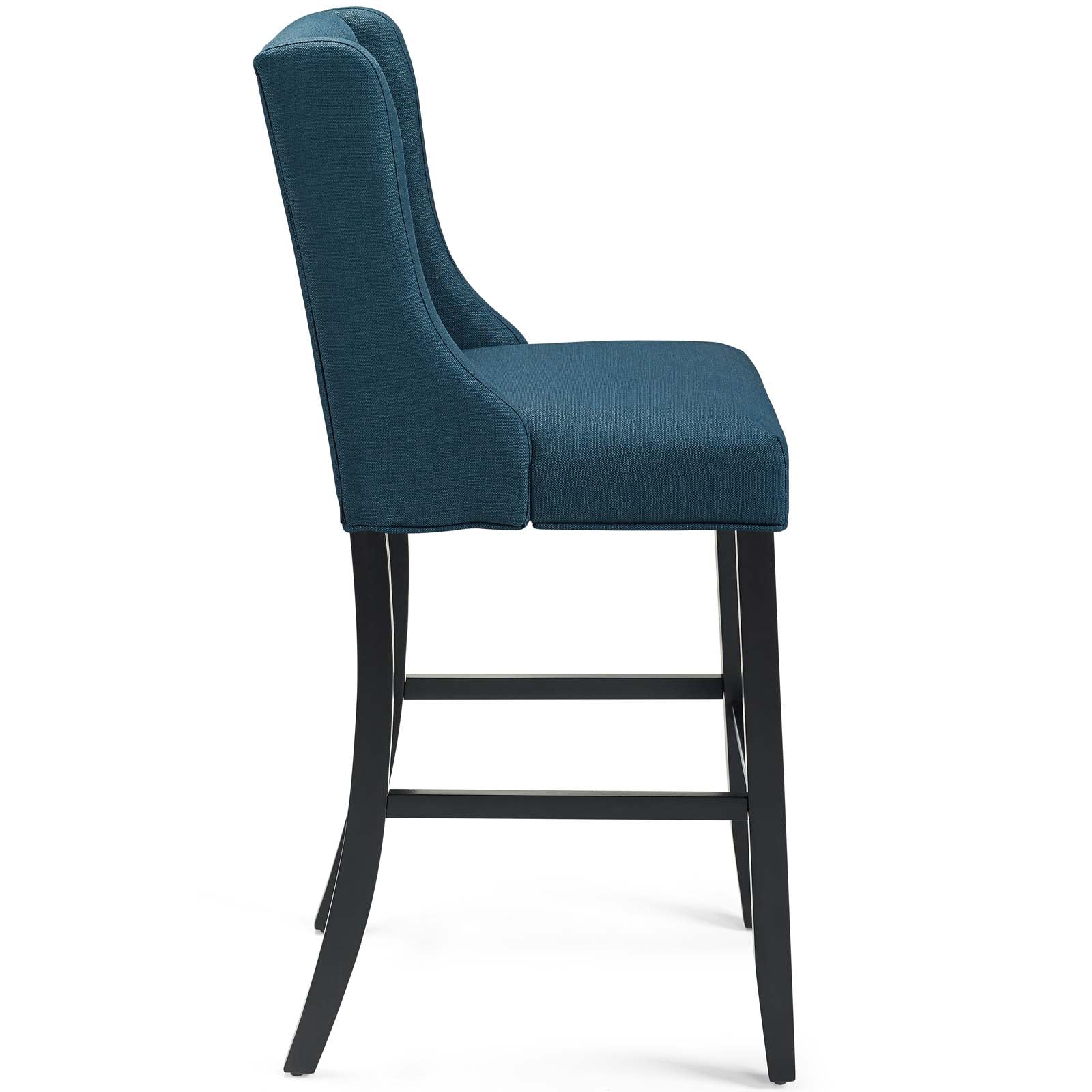 Modway Barstools - Baronet Tufted Button Upholstered Fabric Bar Stool Azure