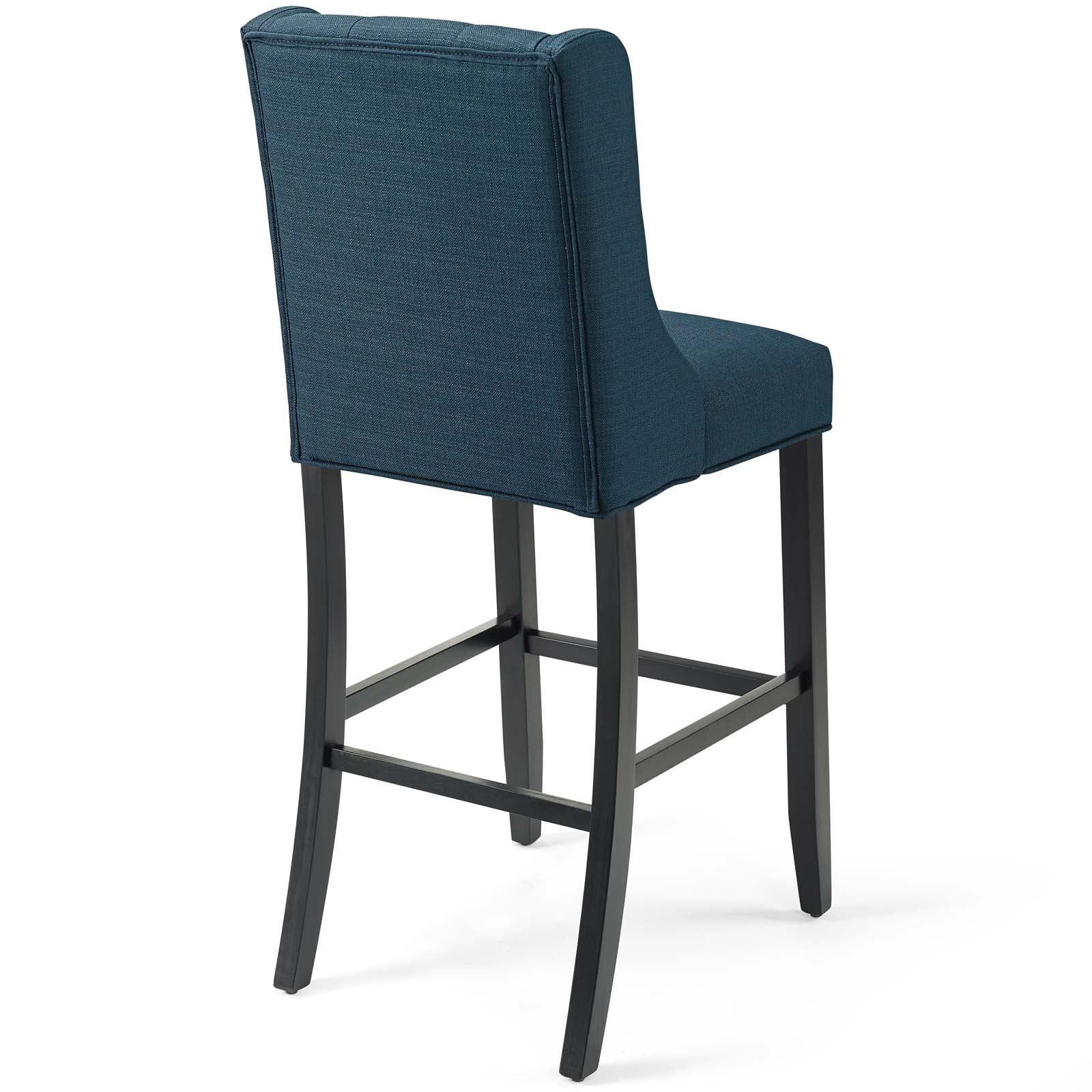Modway Barstools - Baronet Tufted Button Upholstered Fabric Bar Stool Azure