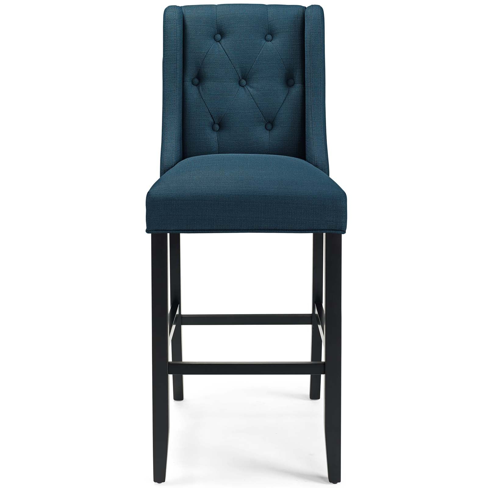 Modway Barstools - Baronet Tufted Button Upholstered Fabric Bar Stool Azure