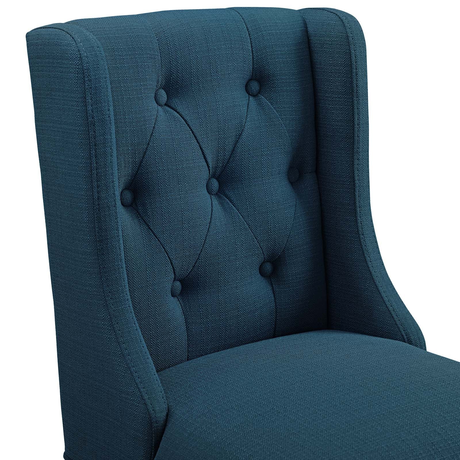 Modway Barstools - Baronet Tufted Button Upholstered Fabric Bar Stool Azure