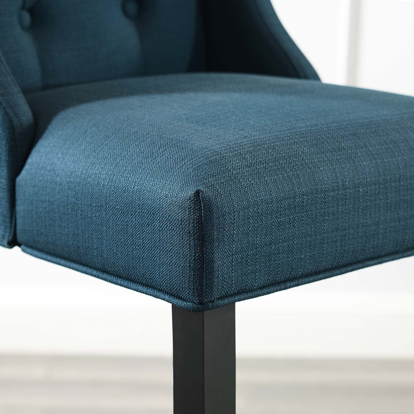 Modway Barstools - Baronet Tufted Button Upholstered Fabric Bar Stool Azure