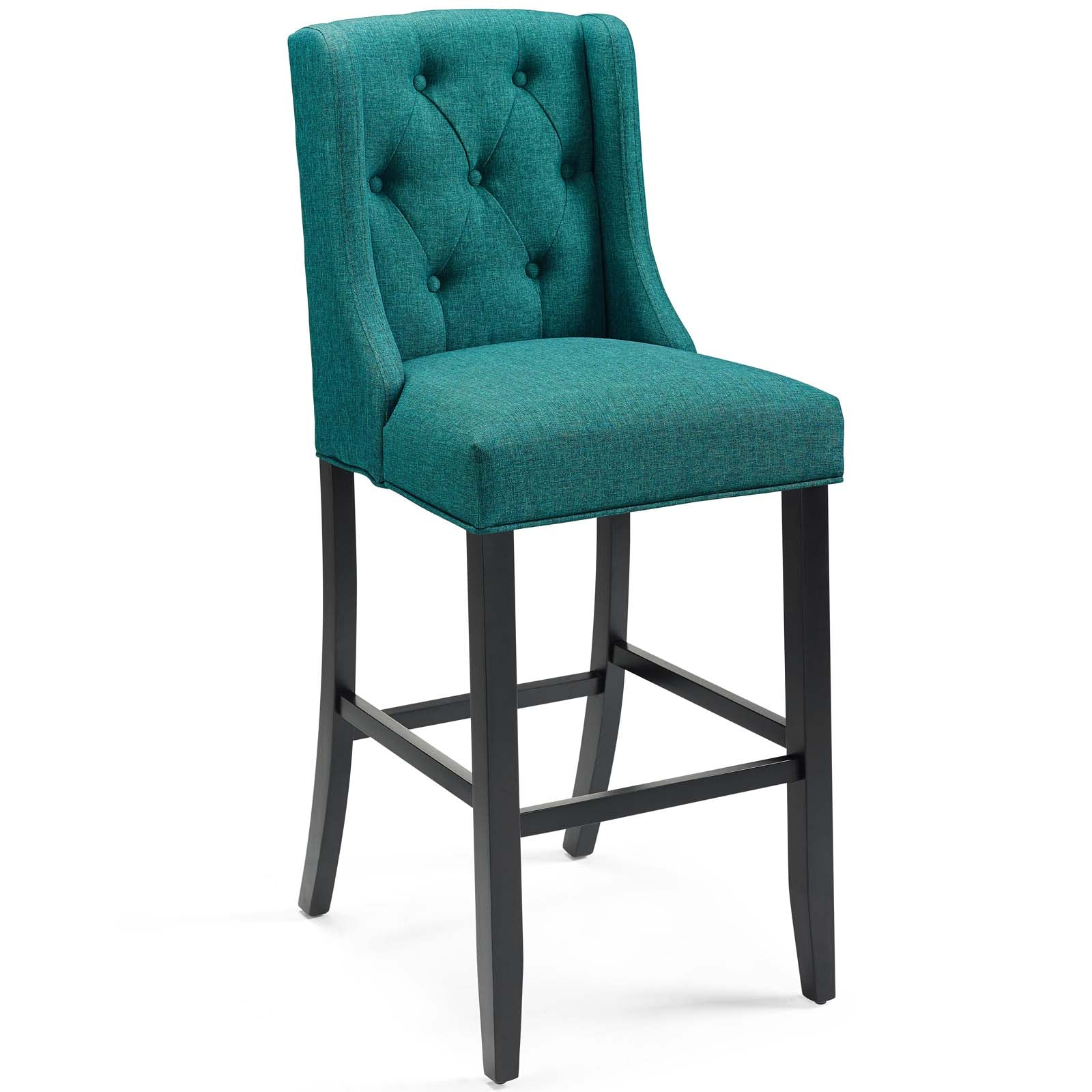 Modway Barstools - Baronet Fabric Bar Stool Teal