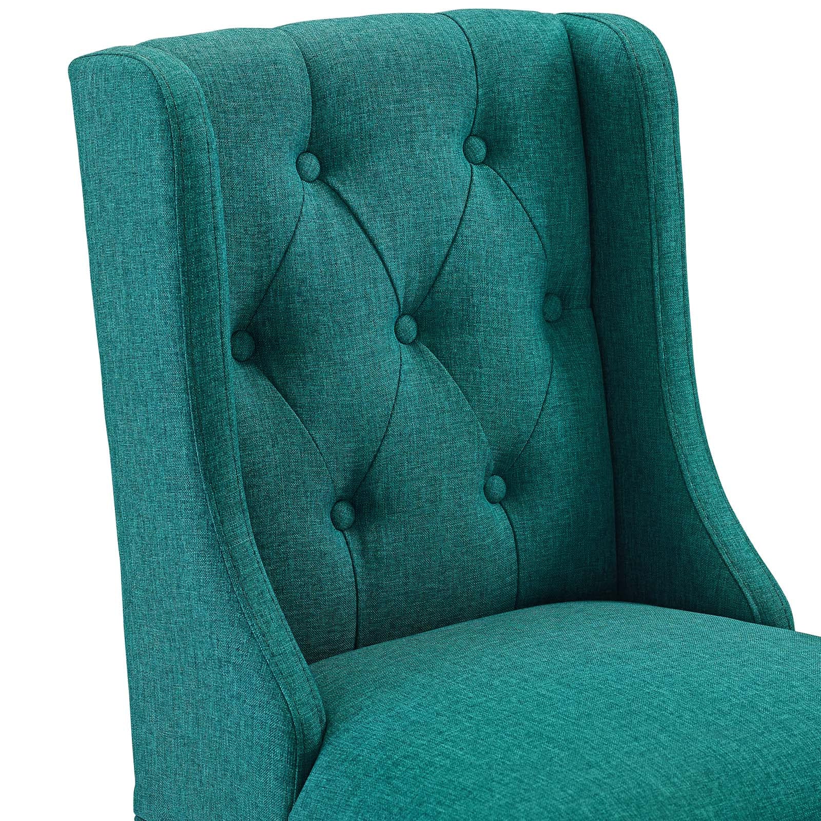 Modway Barstools - Baronet Fabric Bar Stool Teal