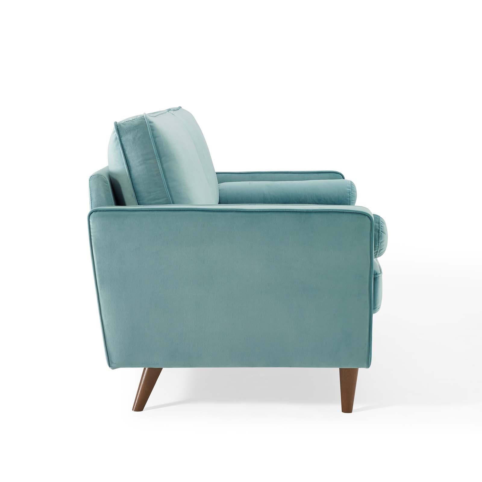 Modway Sofas & Couches - Valour Performance Velvet Sofa Mint