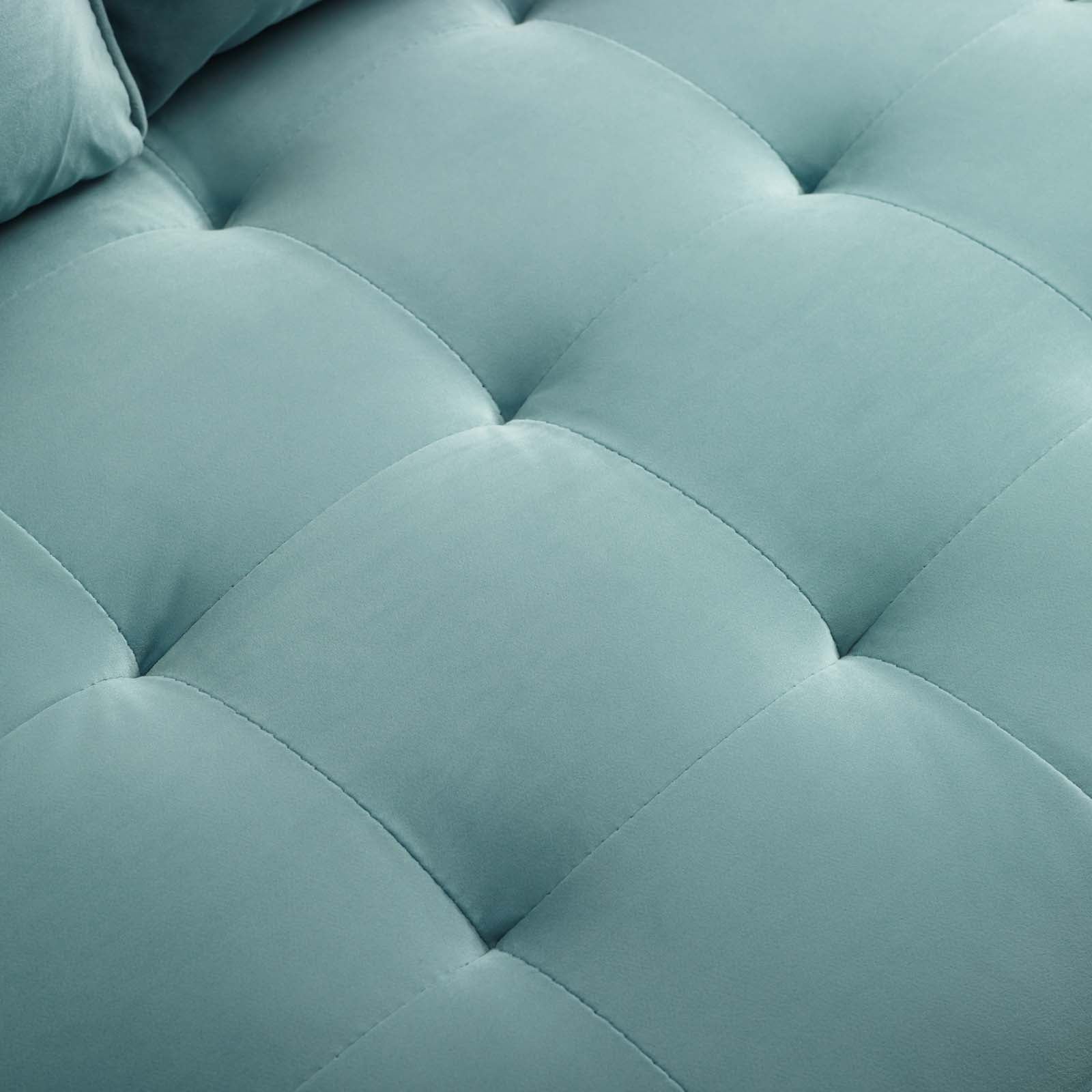 Modway Sofas & Couches - Valour Performance Velvet Sofa Mint