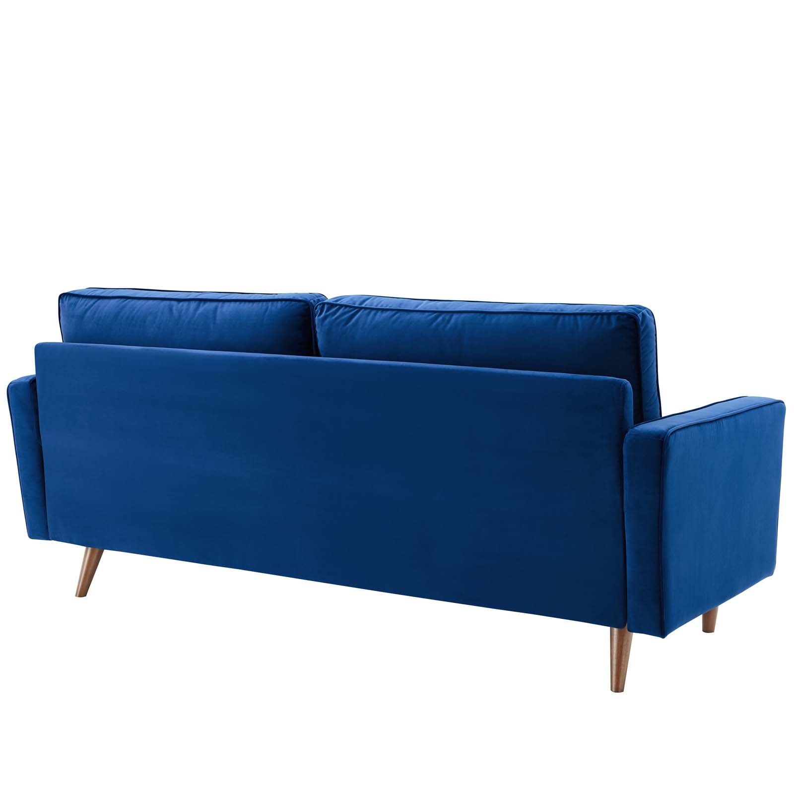 Modway Sofas & Couches - Valour Performance Velvet Sofa Navy
