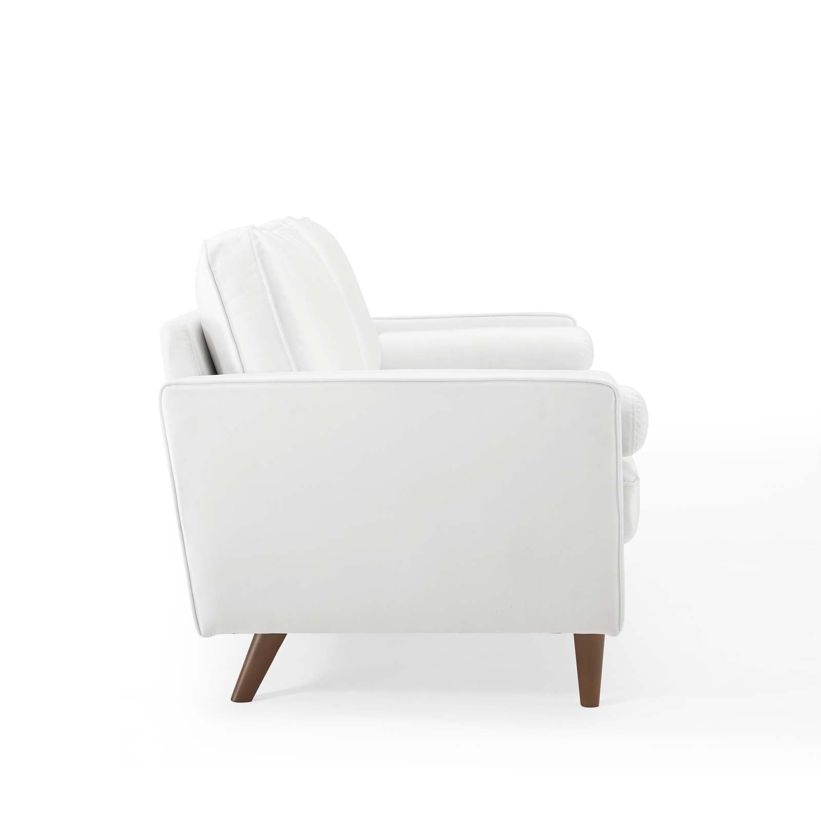 Modway Sofas & Couches - Valour Performance Velvet Sofa White