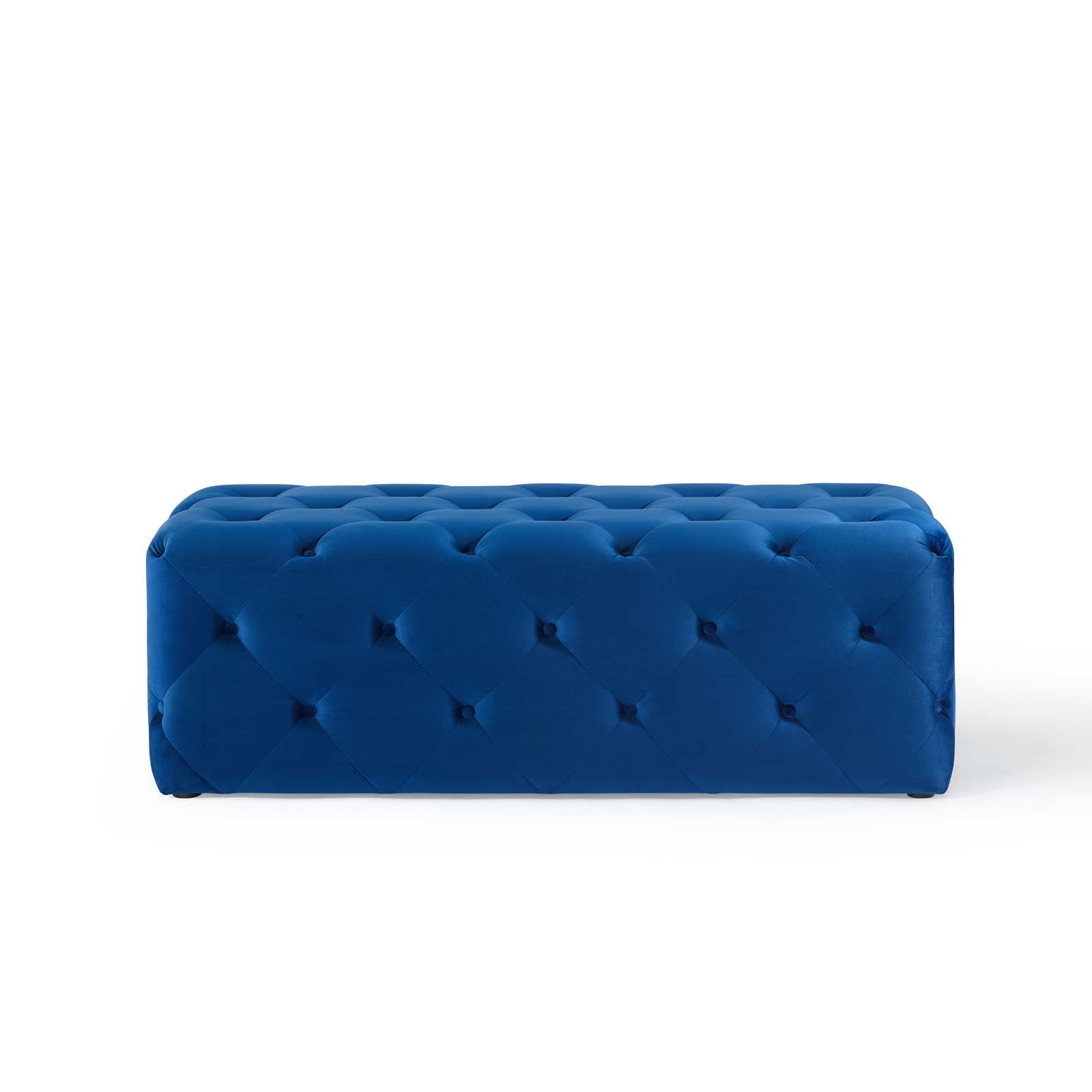 Modway Benches - Amour 48" Tufted Button Entryway Performance Velvet Bench Navy