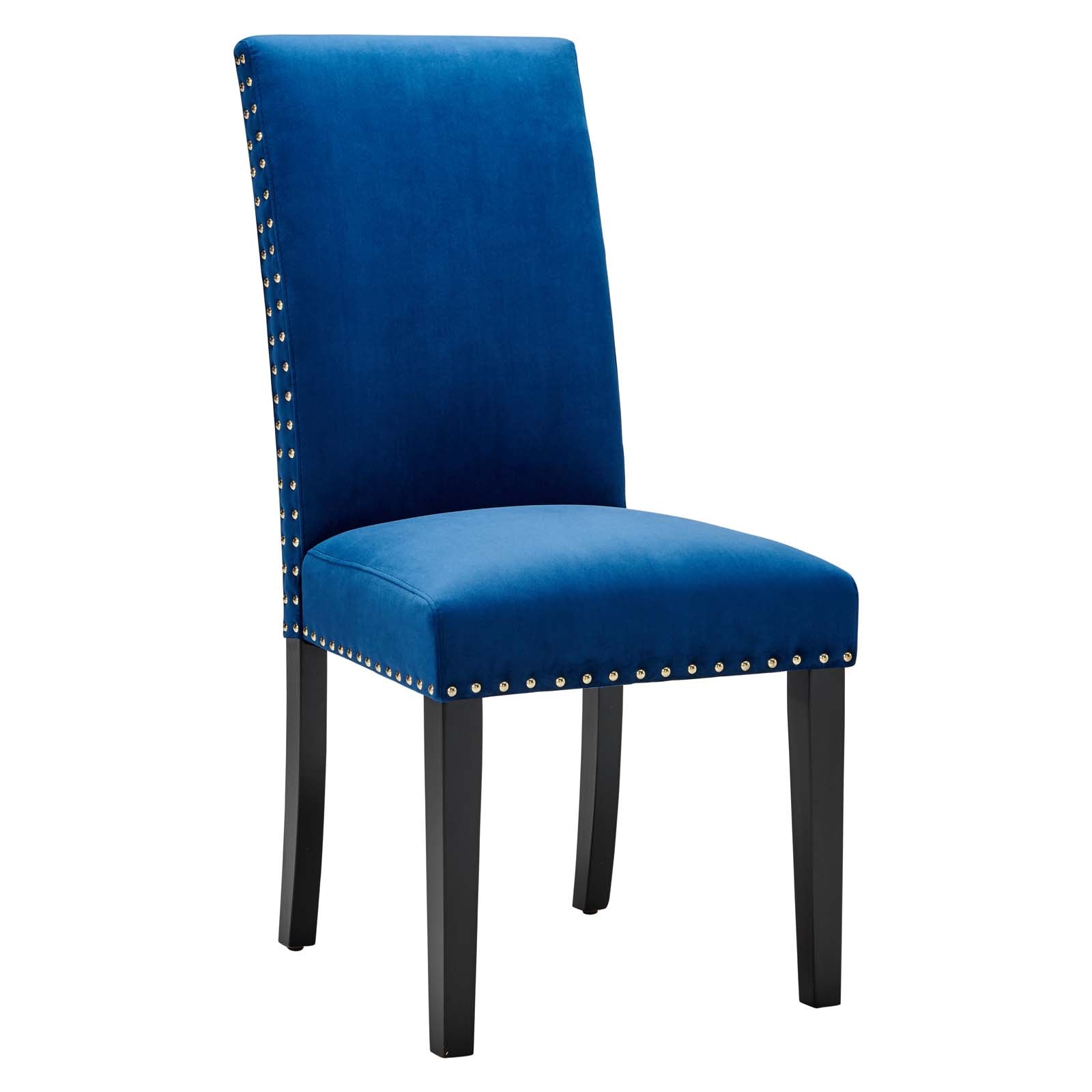 Modway Dining Chairs - Parcel Performance Velvet Dining Side Chairs Navy ( Set of 2 )