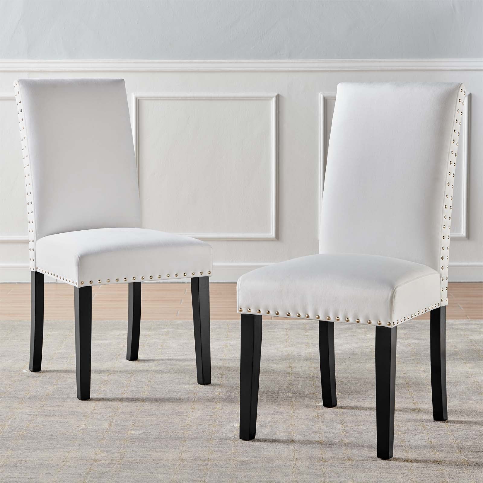 Modway Dining Chairs - Parcel Performance Dining Side Chairs White (Set Of 2)