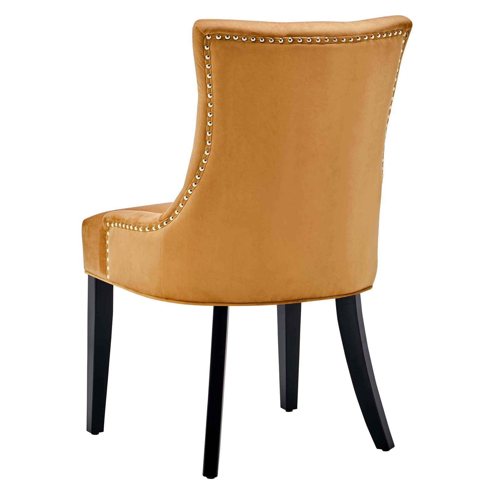 Modway Dining Chairs - Regent Tufted Performance Velvet Dining Side Chairs - ( Set Of 2 ) Cognac