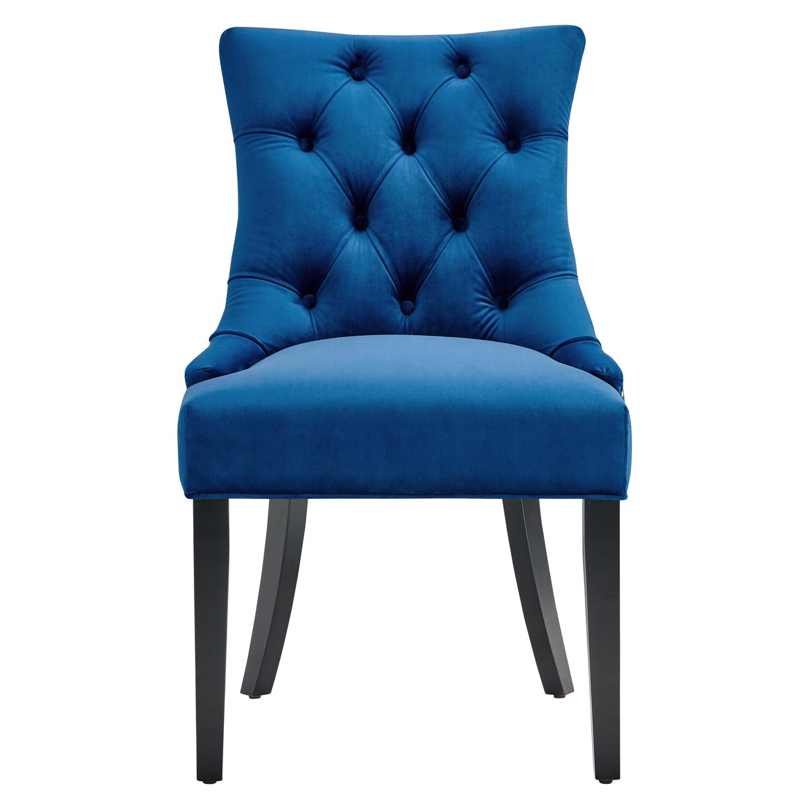 Modway Dining Chairs - Regent Tufted Performance Velvet Dining Side Chairs Navy ( Set of 2 )
