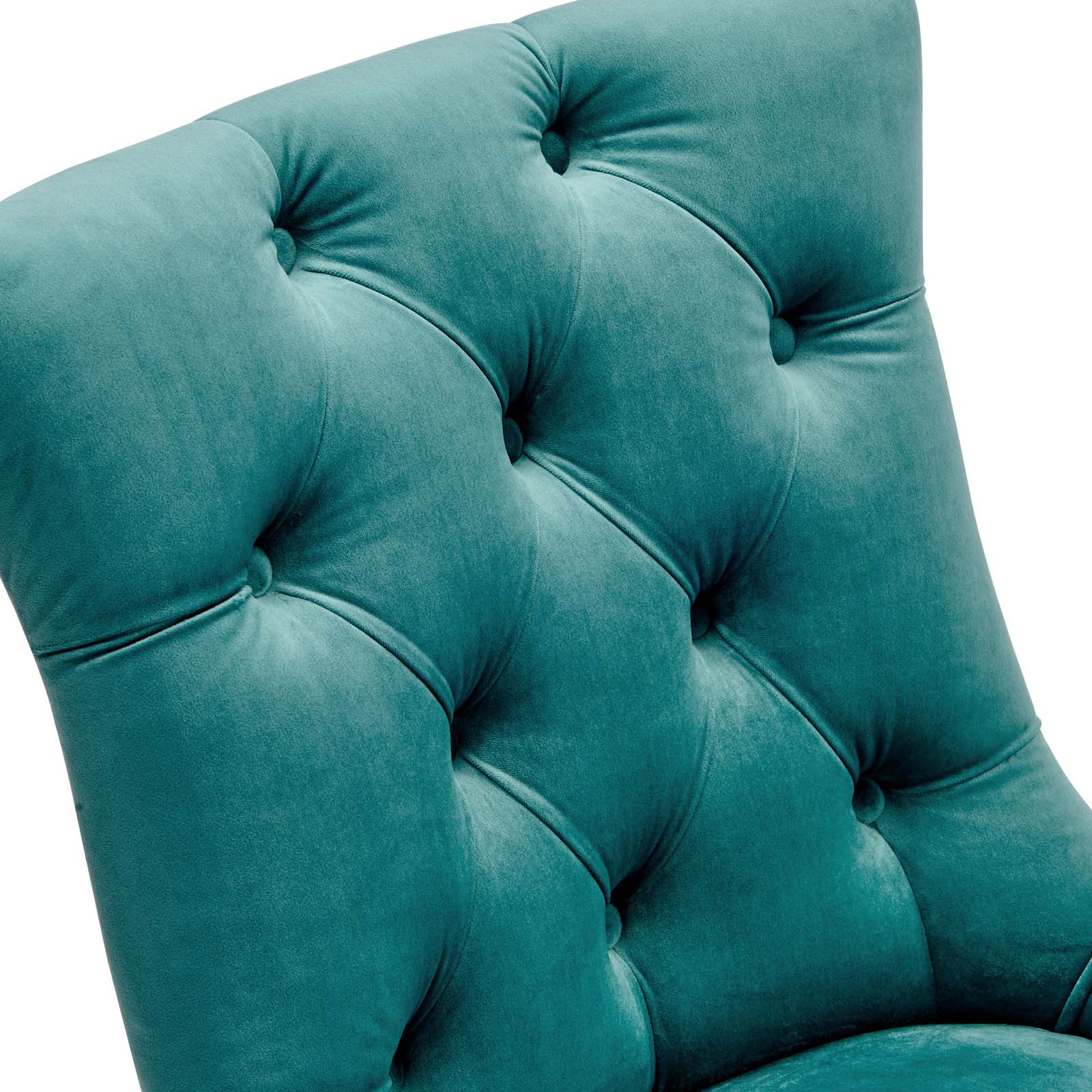 Modway Dining Chairs - Regent Tufted Performance Velvet Dining Side Chairs Teal ( Set of 2 )
