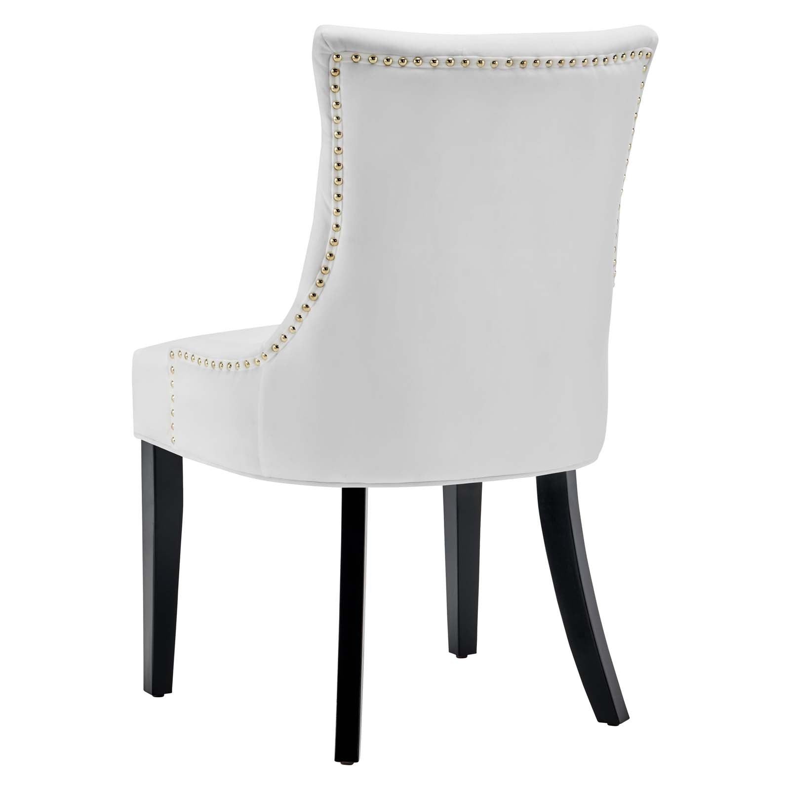 Modway Dining Chairs - Regent-Tufted-Performance-Velvet-Dining-Side-Chairs---Set-of-2-White
