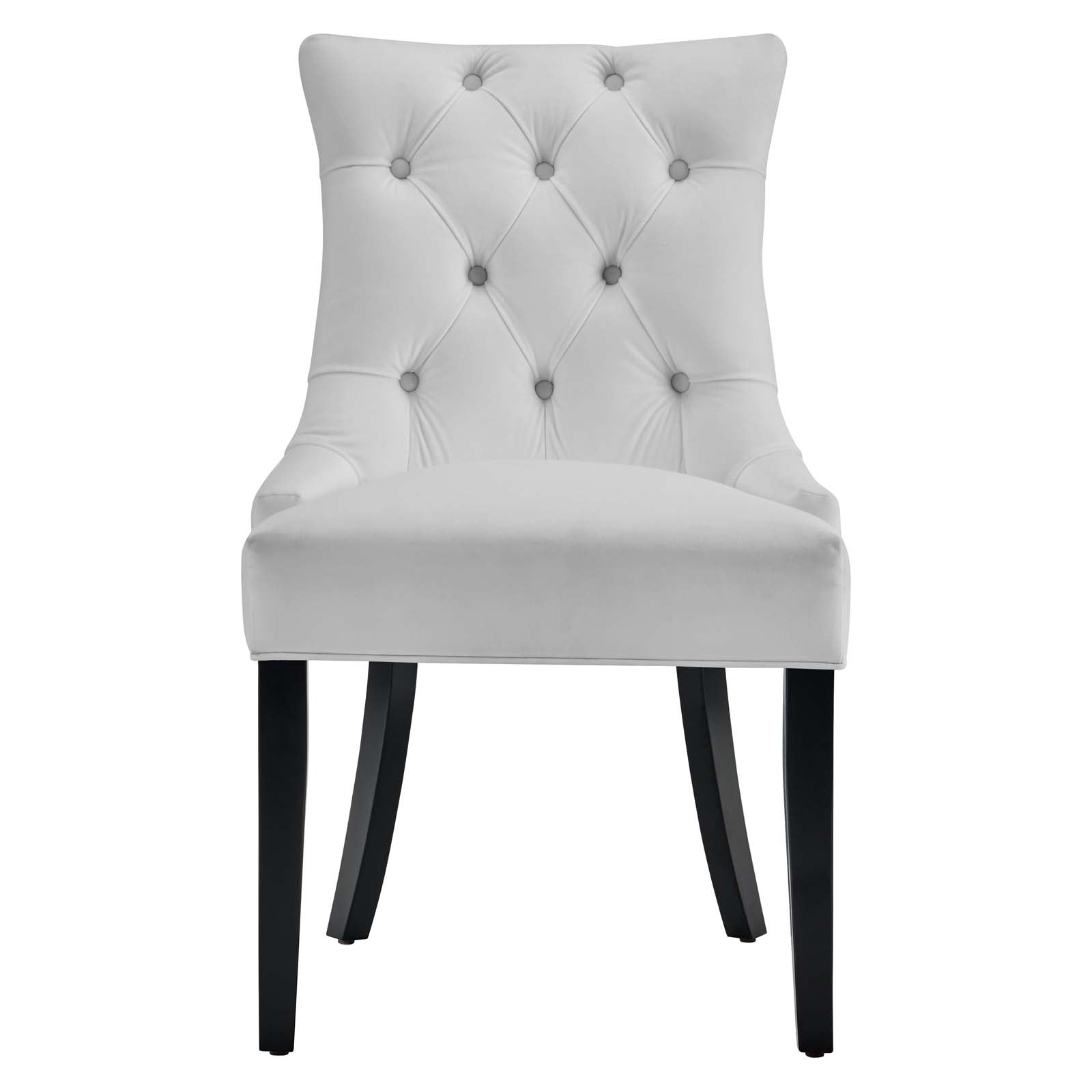 Modway Dining Chairs - Regent-Tufted-Performance-Velvet-Dining-Side-Chairs---Set-of-2-White