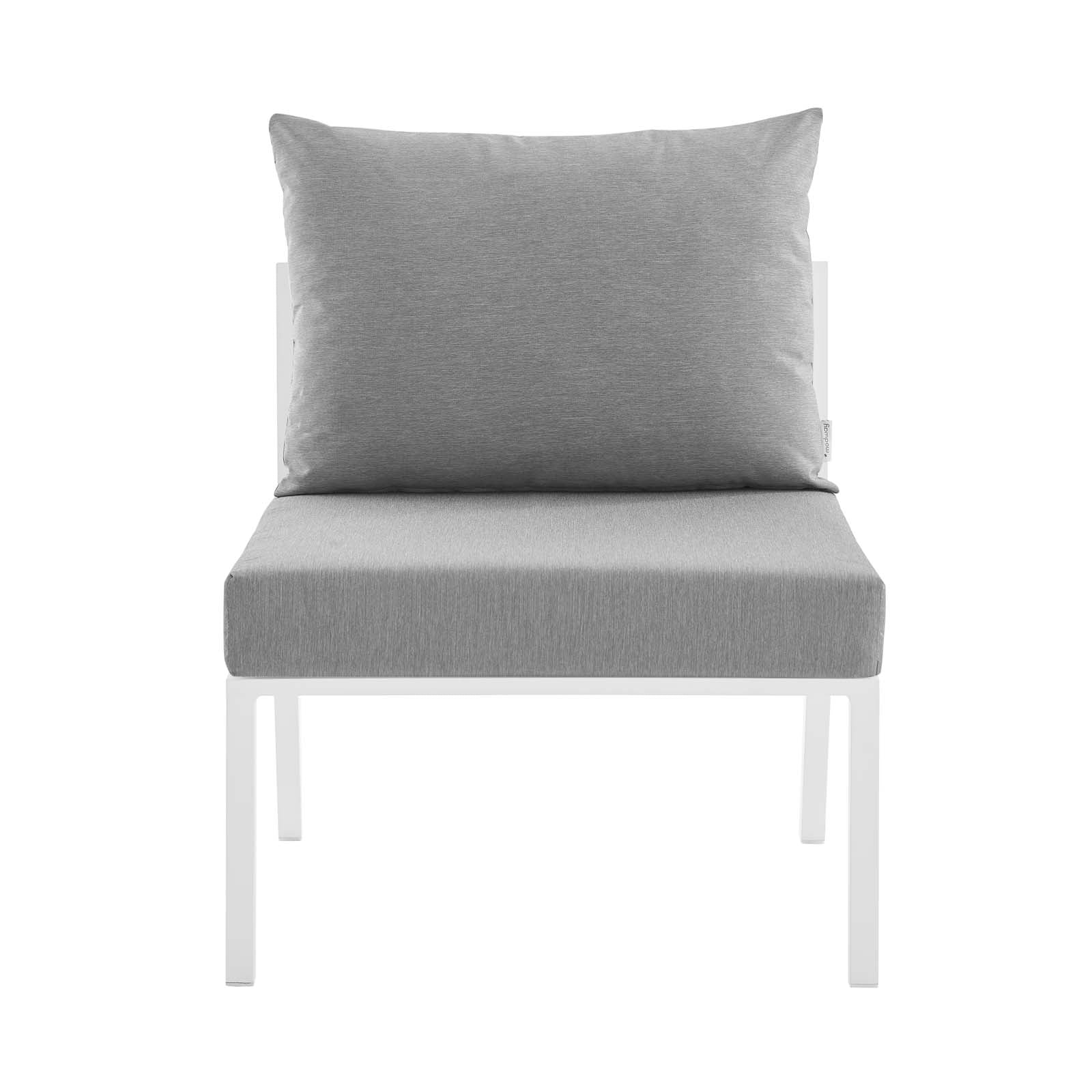 Modway Outdoor Conversation Sets - Riverside 5 Piece Outdoor 61.5 " W Patio Set White Gray