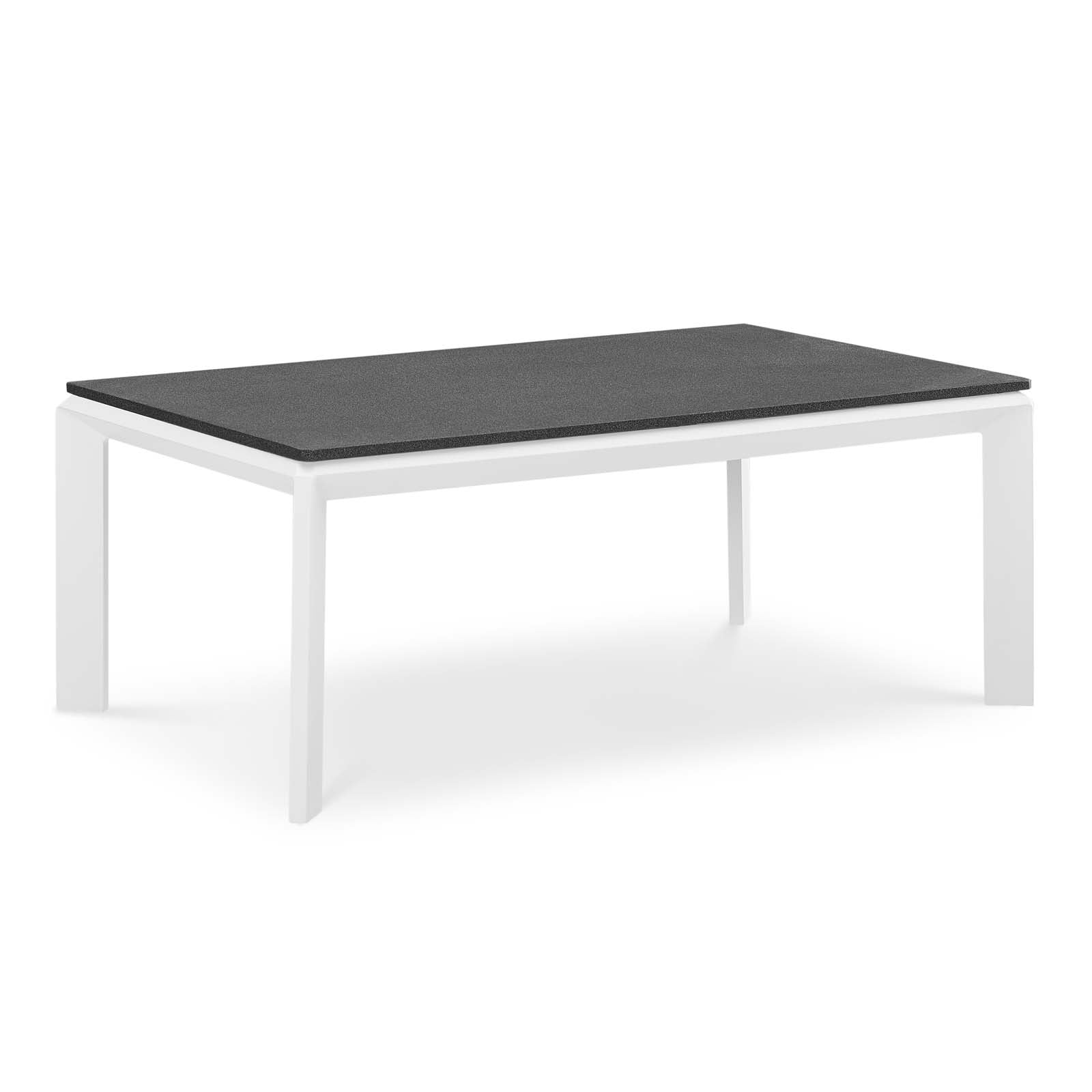 Modway Outdoor Conversation Sets - Riverside 5 Piece Outdoor 116" W Patio Aluminum Set White Gray