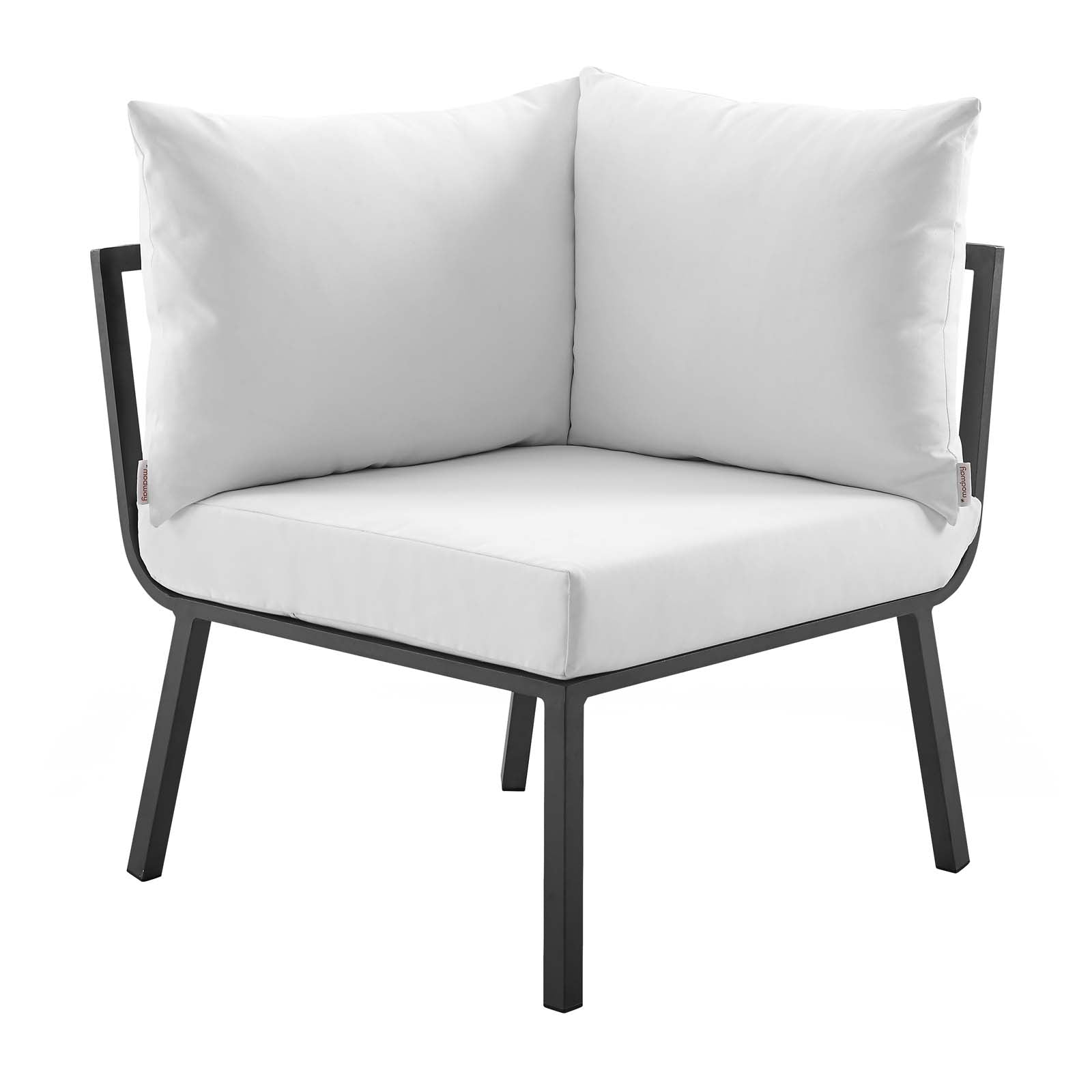 Modway Outdoor Conversation Sets - Riverside 7 Piece Outdoor Patio Aluminum Set Gray White