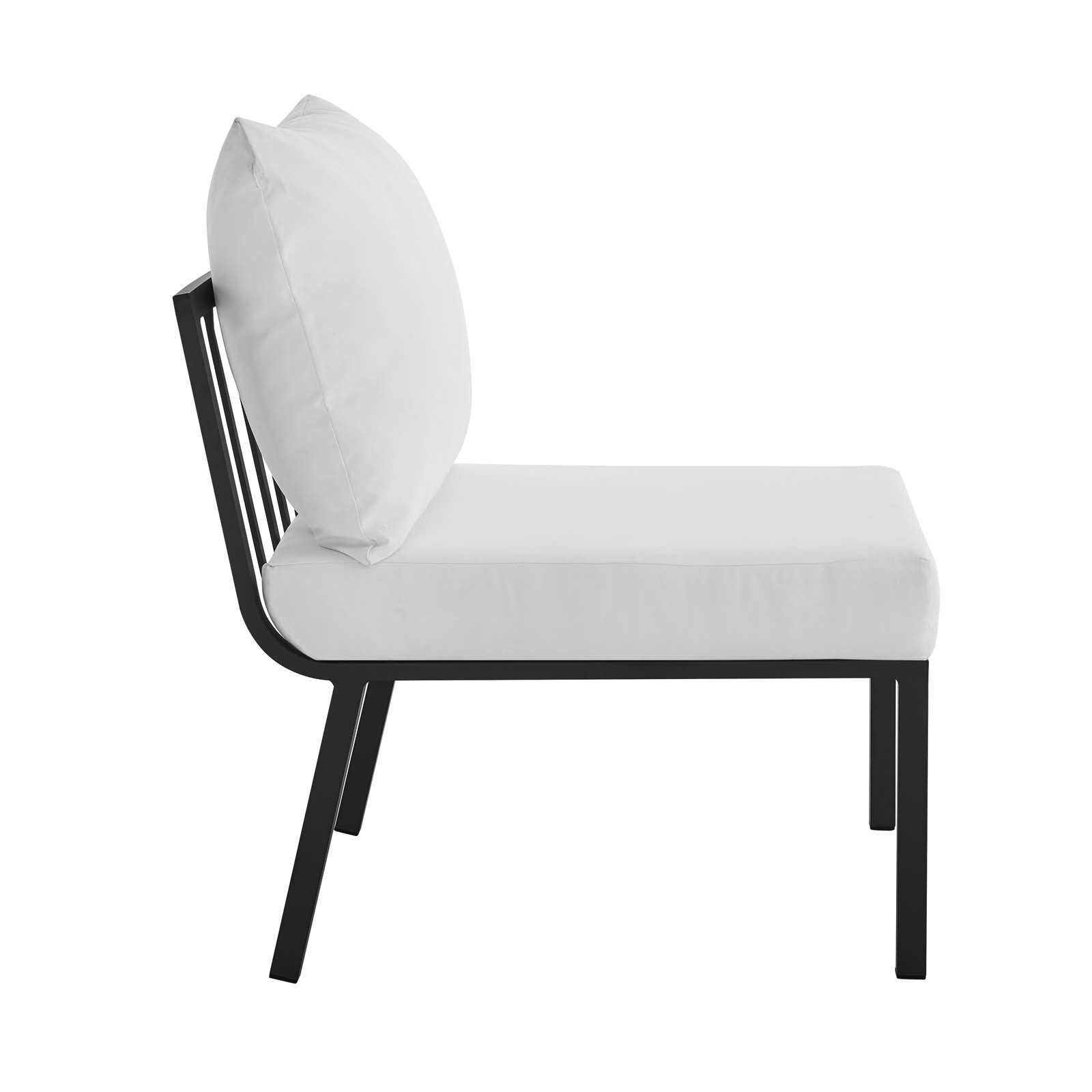 Modway Outdoor Conversation Sets - Riverside 7 Piece Outdoor Patio Aluminum Set Gray White