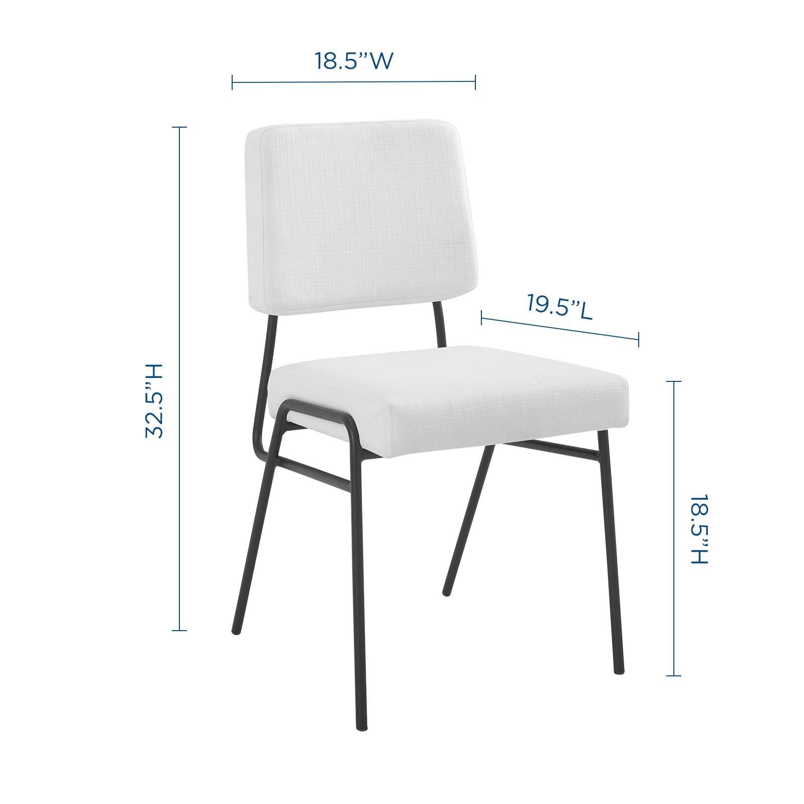 Modway Dining Chairs - Craft Dining Side Chair Black & White