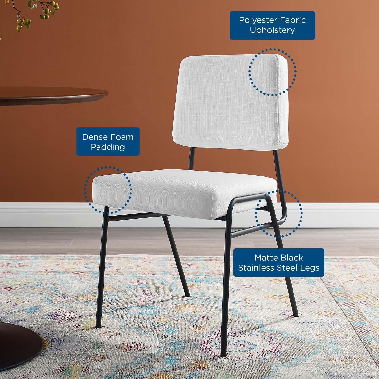 Modway Dining Chairs - Craft Dining Side Chair Black & White