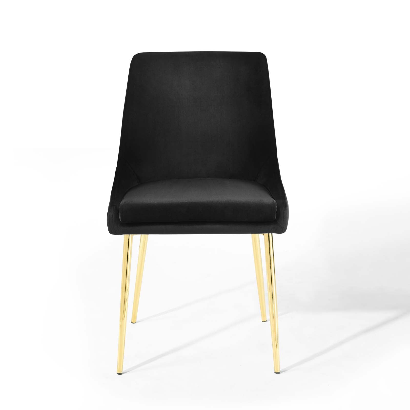 Viscount Performance Velvet Dining Chairs - ( Set of 2 ) Gold Black